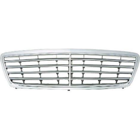 Grille de calandre avant chromée/grise modèle Élegance Mercedes Classe C W203 phase 1 2000-2004