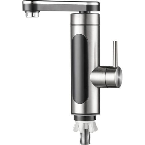 Robinet électrique avec chauffe-eau instantané 220V, robinet chauffant électrique Affichage de la température LCD Rotation de mélange à 360º (1/5)