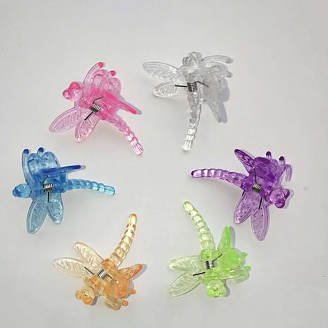 30 Stück Libellen-Orchideenclips, Kunststoff-Gartenpflanzenstützclips, Blumenrankenclips (1/5)