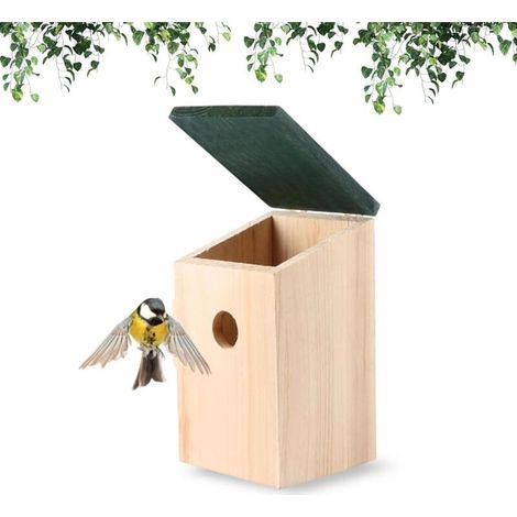 Nichoir à oiseaux en bois de qualité supérieure – Idéal pour perruches, calopsittes, inséparables et plus encore Nid d\'oiseau durable pour cage, idéal pour l\'élevage, le nid et le nichoir (1/5)