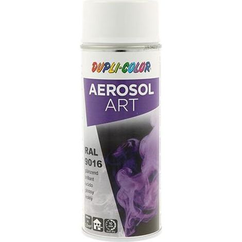 Pintura  en  aerosol  Arte  blanco  tráfico  brillante  RAL  9016  400ml  spray. (1/2)