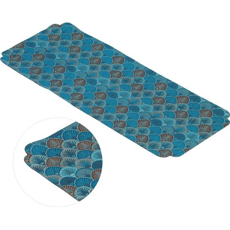 Nappe de style chinois, broderie au crochet, nappe de service à thé pour la maison ou un salon de thé, violet-bleu (1/5)