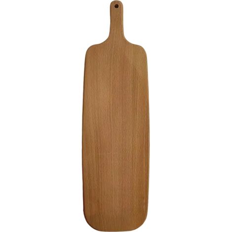 Planche à découper avec manche en hêtre, planche à découper en bois massif, planche à découper pour fruits, planche à découper murale sans peinture pour la cuisine. (1/5)