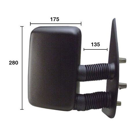Rétroviseur manuel droit noir bras long Citroen Jumper 1 phase 1 1994-1999