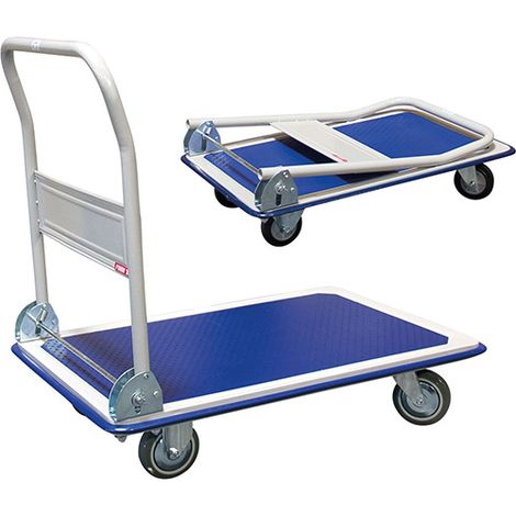 Carrello pieghevole senza freno - Piattaforma 810x610 mm - Carico massimo 300 kg - Ruote in materiale termoplastico - 805000086 (1/5)