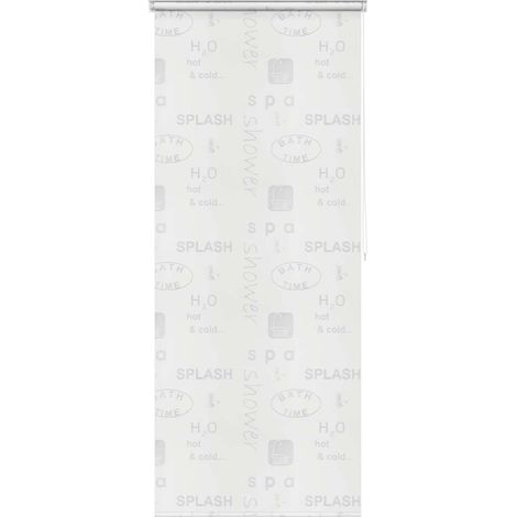 Tenda a Rullo per Doccia 120x240 cm Schizzi vidaXL