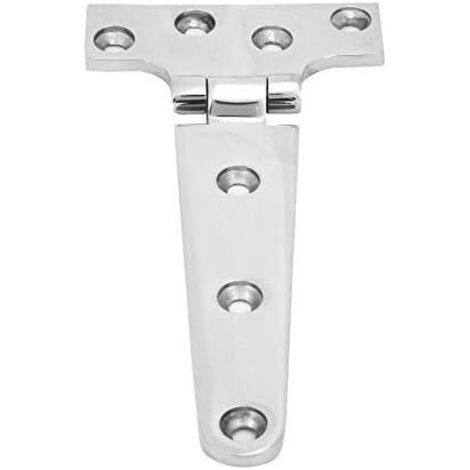Lot de 2 épaissi Charnières en Acier Inoxydable Feuille T Type Charnière pour Portes De Jardin 151 75 4.5mm (1/5)