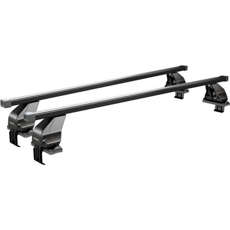 Dachträger MENABO Omega - Lancia Thema, 4 Türen, Modell 2011-2014 - Schwarzer Stahl - 1300 mm (1/5)