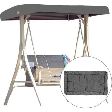 Toit Pivotant - Toit De Remplacement Pour Balançoire Jardin - 191x120 cm - Pour Banc Transat 2-3 Places - 1 Pièce (1/4)