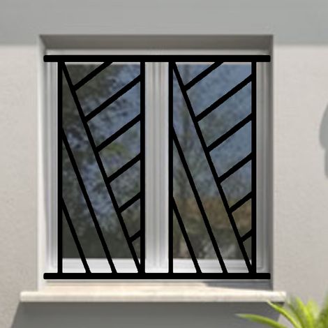 Grille de Defense Omega pour Fenetre H= 75 cm x L= 100 cm (côte tableau)