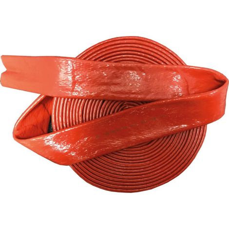 Manichetta Antincendio Del Silicone / Fibra Di Vetro. Colore Rosso. 38 X 44.60Mm