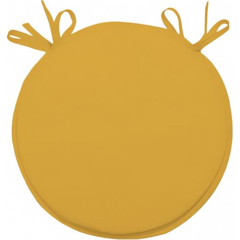 Dessus de chaise bistrot 40 cm ALIX jaune radieux, par Soleil d'ocre