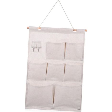 Bardusch-Organisateur Mural Suspendu à Poches pour Chambre Et Bureau Rangement Pratique Et Économiseur Espace pour Vêtements Et Accessoires (1/5)