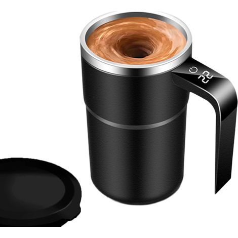 Tasse à café mélangeuse étanche en acier inoxydable 316 - Texture en acier inoxydable 316 - Convient pour les amateurs de boissons - Agitateur à domicile (1/5)