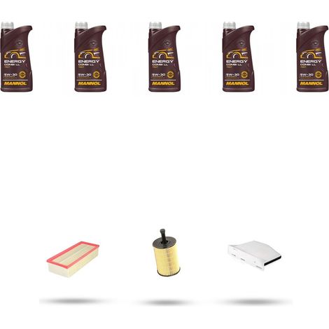 Kit tagliando 3 FILTRI e 5L OLIO compatibile con Vw Touran (1T) 2.0 TDI 125kw Dal 2005 al 2010 (1/5)