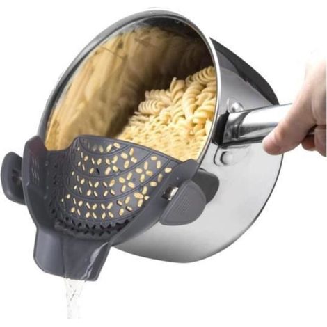 Passoire - Cuisine - Silicone Pliable - Résistante à la Chaleur - Facile à Nettoyer - Compacte (1/4)