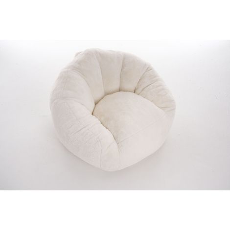 Sitzsack für Erwachsene und Kinder, Polyester, Elfenbein, 98 x 98 x 60 cm (1/5)