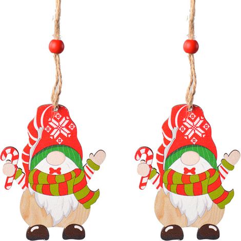 Adorno Navidad - Adorno Para Árbol De Navidad En Madera - Para Decoración Hogar Oficina - 3 Unidades (1/5)