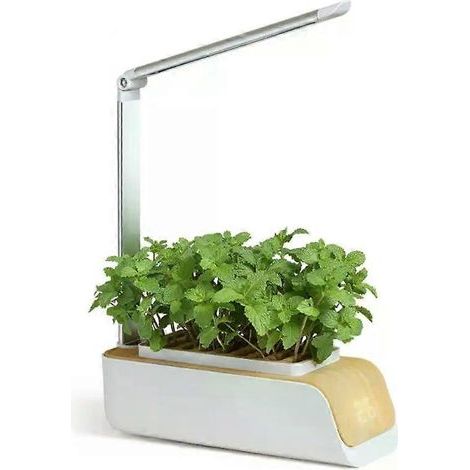 HONORNIC - Système de culture hydroponique intelligent sans terre, réglable, 5 V CC, pour jardin d'intérieur. Lampes de croissance pour plantes. (1/5)