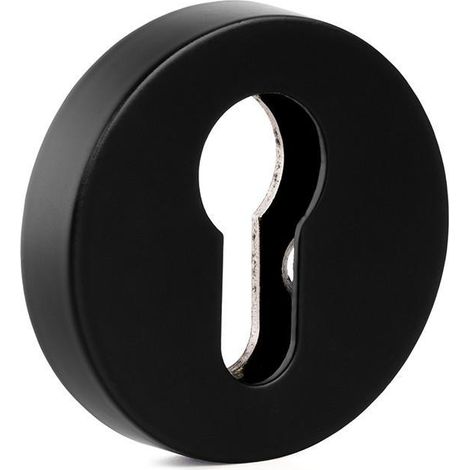 bocallave seguridad ø51x10mm negro, cromo cepillado, latón mate acabado negro acabado negro (1/3)