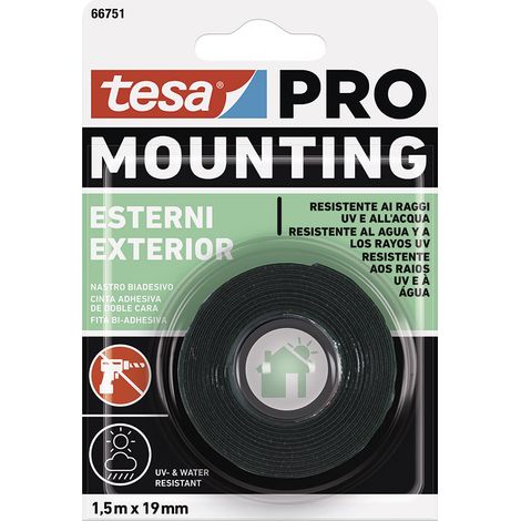 Cinta doble cara mounting pro exterior 19 mm x 1,5 m (1/2)
