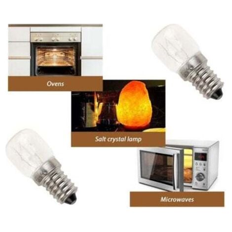 2x E14 Haute Température Ampoule 500 Degrés 25w Halogène Bulle Four Ampoule, (1/5)