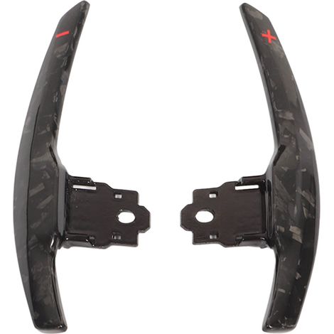 Extension de jeu de manettes de vitesse de compétition en Fiber de carbone forgée, remplacement pour châssis F F20 F22 F30 F32 M2 M3 M4 M5 rouge +- (1/5)
