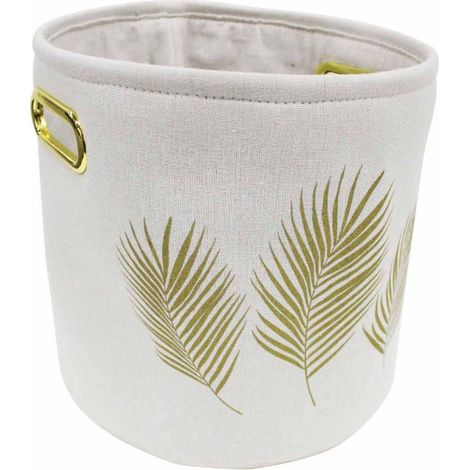 Panier de Rangement Imprimé "Orbella" 30cm Blanc (1/4)