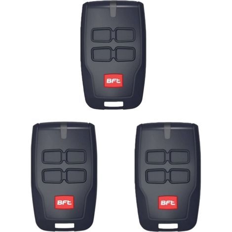 Lot de 3 bft télécommande 12v 4 canaux 433 mhz mitto b rcb04 r1 2600535 d111906 (1/2)