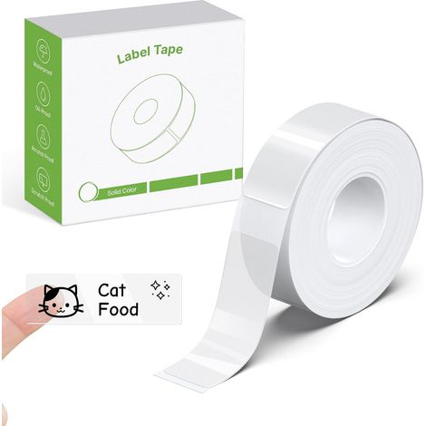 Custom 14×40mm Clear Label Tape, Paper Printing Standard Laminated Labels, Replacement Label Tape for Office Labeller, Home Office School Use (1/5)