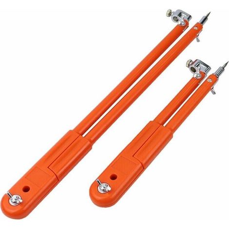 Crayon de précision Ajustable pour Charpentier Compas Diviseurs de Grand diamètre Marquage et rainurage pour Le Travail du Bois, (2pcs) (1/5)