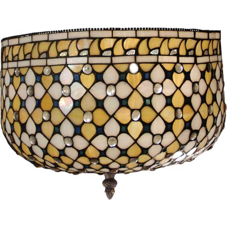 Plafonnier Tiffany diamètre 30cm Série Queen