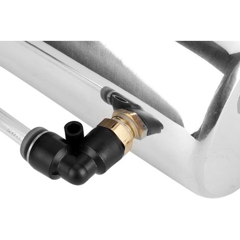 Tuyau adaptateur d'échappement coudé à double tresse en acier inoxydable SS de 1,5 po x 4 po (1/5)
