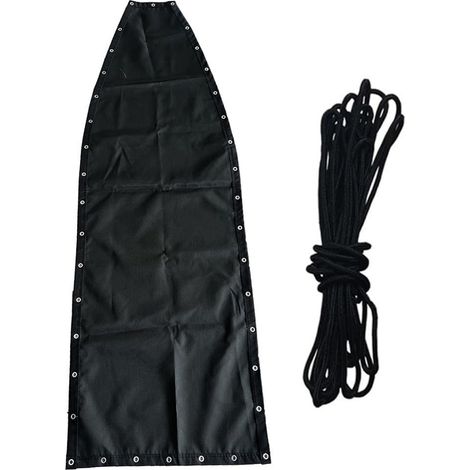 Tissu de rechange pour chaise à bascule suspendue, housse de siège pour balançoire de jardin, rechange avec corde d’attache pour l’extérieur, pour véranda, 64x197x23cm (1 pièce sans poches) (1/5)