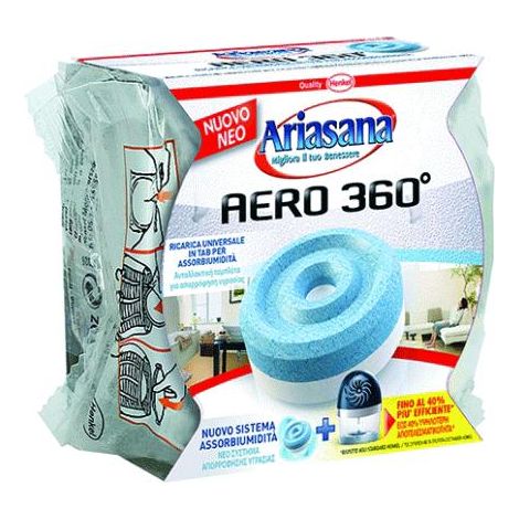 Ariasana Assorbiumidita' Ricarica Aeroo 360 Gr. 450 - Lavanda Cf. 12 Pz