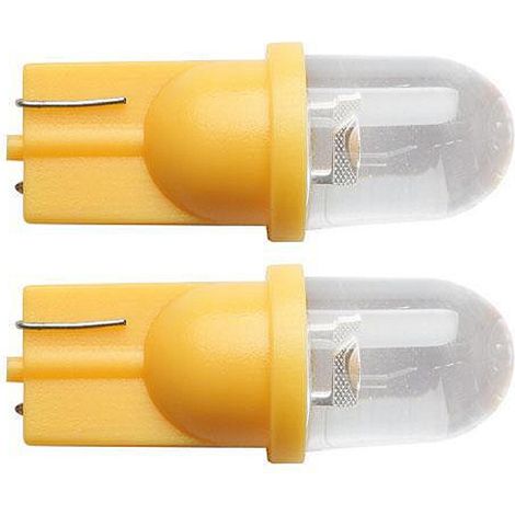 2 Ampoules LED T10 Wedgebase - 12V - Feux de position - Orange