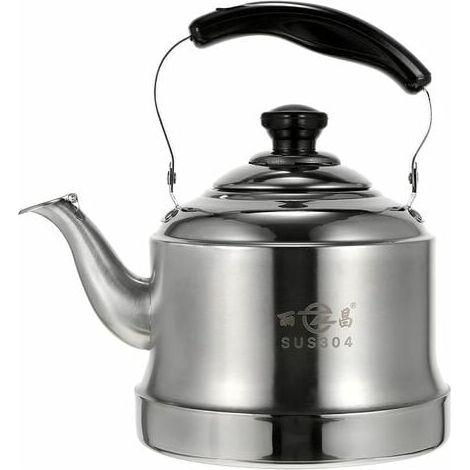 Ulisem Hervidor con Silbato de 2 L con Mango ergonómico de Acero Inoxidable Tetera Calentador de Bebidas con Agua hirviendo Recipiente con colador para cocinar a Gas en el hogar (1/5)