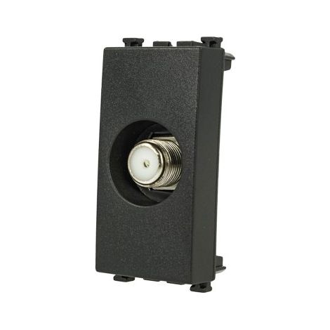 Presa TV SAT Satellitare Tipo F Nero Compatibile Vimar Arke' (1/3)