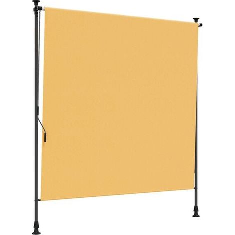 Store enrouleur extérieur, couleur sable, 120 x 270 cm (1/5)