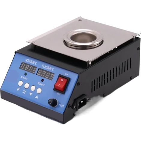 Pot à souder en Acier Inoxydable, température réglable, poêle à étain, Four de, Bain 250W, 30400 Centigrades, dessoudage (1/2)