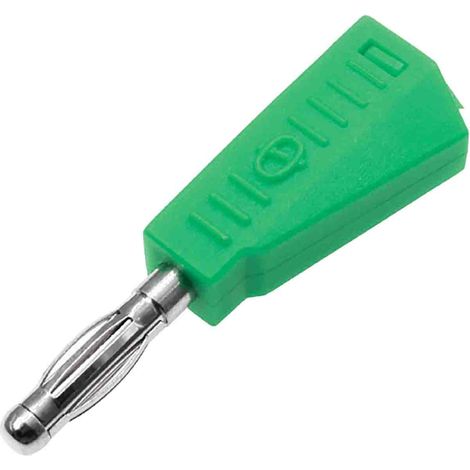 Fiche banane 4 mm RS PRO Vert Mâle 19A 30V ( Prix pour Sachet de 5 )