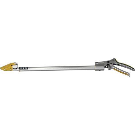 Sécateur télescopique à longue portée 630 mm de longueur Élagage des arbres et cueillette de fruits Pratique et durable Avec rotation (1/4)