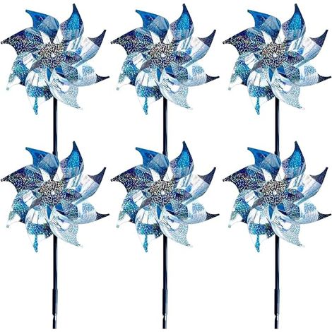Moulin a Vent Anti Pigeon Balcon Repulsif Oiseaux Exterieur 6pcs (1/5)