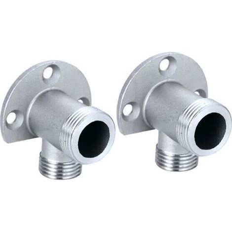 Kit d'installation pour connecter le tuyau pour robinet apparent. système de douche extérieur. mitigeur thermostatique. conversion encastré en surface (1/5)