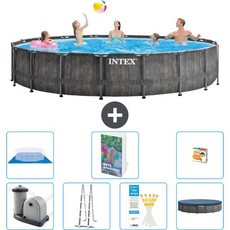 Prism Frame Pool Rund - 549x122 cm - 8-teilig S568