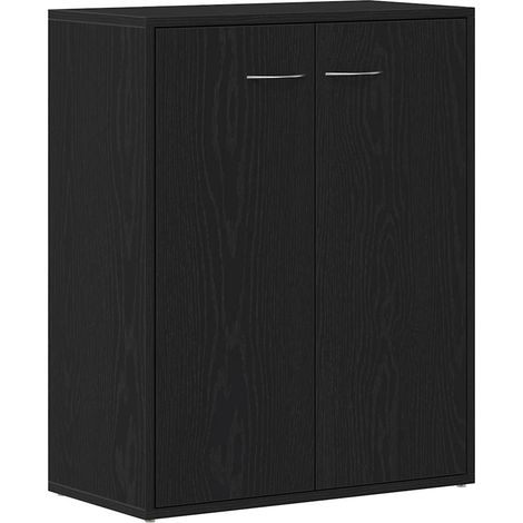Maison Exclusive - Credenza Rovere Nero 60x30x75 cm in Legno Multistrato