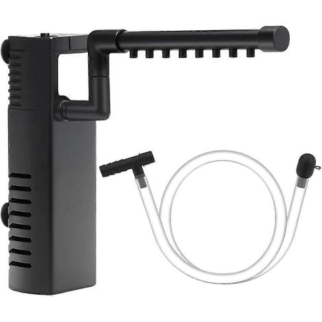 Filtre interne submersible pour aquariumpompe multifonction puissante pour aquariums de 8 à 38 litres200 l/h2,5 Wprise européennenoir (1/5)