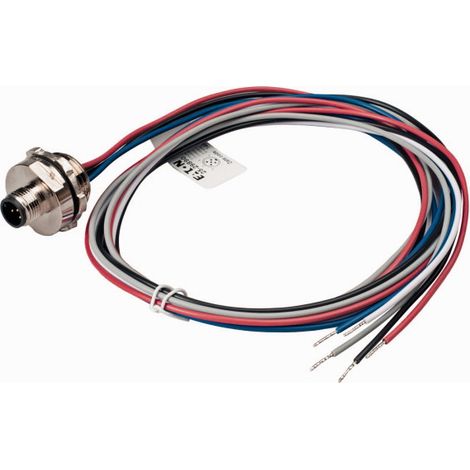 Traversée de boîtier SWD connecteur mâle M12 5 câbles longueur 1 m 000174759 EATON SWD4-PRM5-1-S