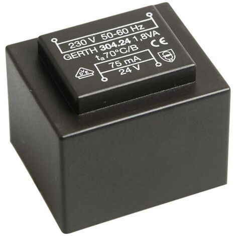 Gerth PT303002 Transformateur pour circuits imprimés 1 x 230 V 2 x 15 V/AC 1.80 VA 60 mA V056671 (1/5)