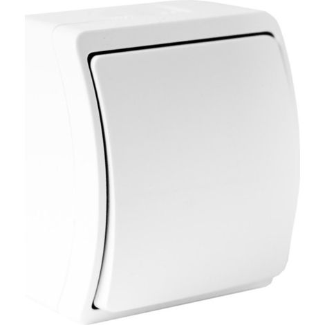 Interrupteur unipolaire étanche blanc IP44 KOALA (1/2)